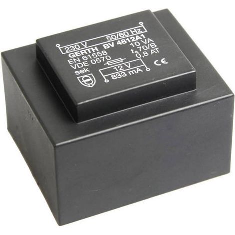 Gerth PT482402 Trasformatore per PCB 1 x 230 V 2 x 12 V/AC 10 VA 416 mA (1/3)