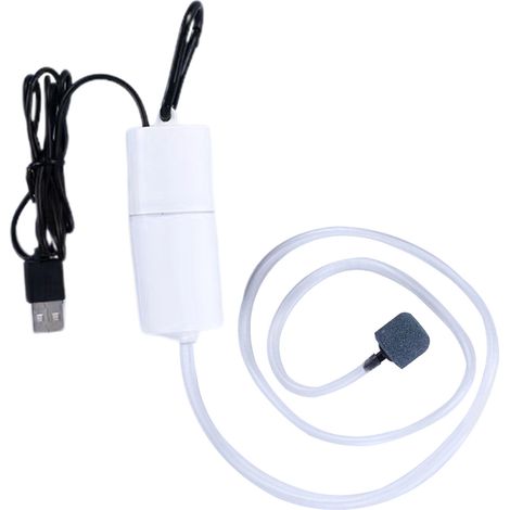 Pompe à Air pour Aquarium, Mini USB silencieuse, pour la pêche en plein Air, silencieuse, blanche (1/5)