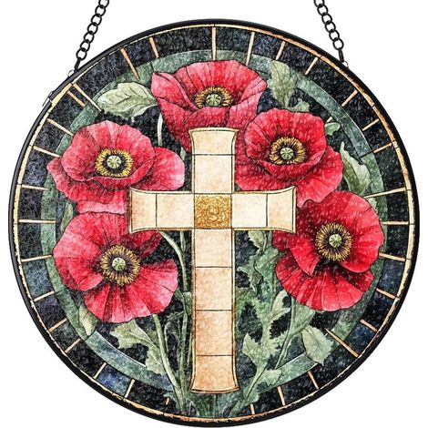 Attrape-soleil vitrail rond – Décoration maison pour fenêtre, mur ou porte, idée cadeau femme homme, Diamètre : 12.5 cm (1/4)