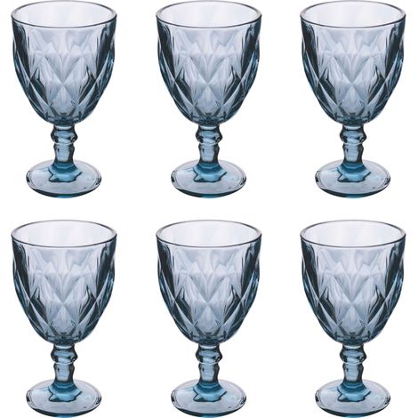 ELIZABETH SET 6 CALICI 340ML BLU (1/3)