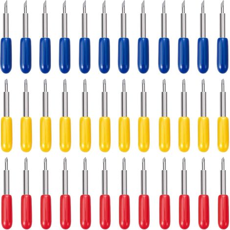 36 Pcs Lames de Rechange pour Traceur Lame de Traceur de Découpe Lame de Traceur Lames de Rechange à Pointe Graver Lames de Rechange Accessoires (1/5)