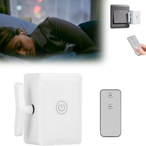 Interrupteur à bouton intelligent sans fil avec télécommande (blanc, 1 unité), commande infrarouge (1/5)