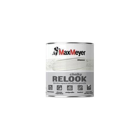 4 x CHALKY RELOOK FINITURA TRASPAR MONOMANO 0,500 L