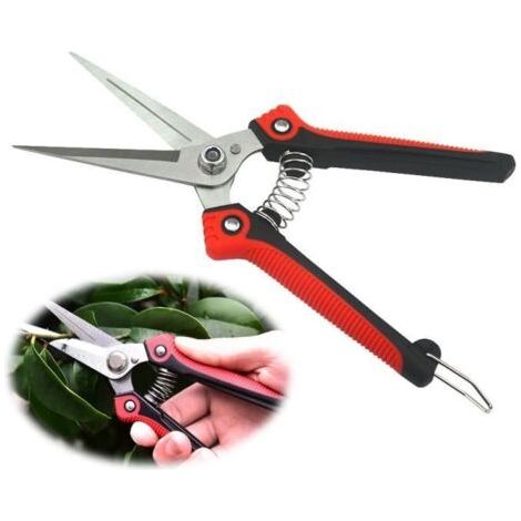 Gartenschere - Gerade Klingen - Schwarz und Rot - Ergonomisch - Robuste Klingen (1/5)