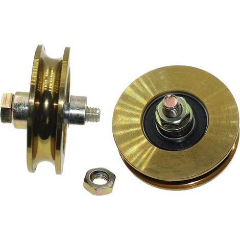 Sliding Gate Wheels 59 mm Diameter Grooved Steel Made in the EU (10 mm Groove - 10 mm Bearing) (1/5)