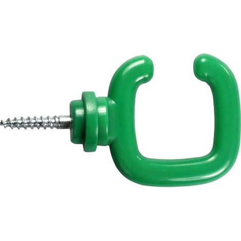 Crochet ouvert a vis PA Vert - 1812413 (1/3)