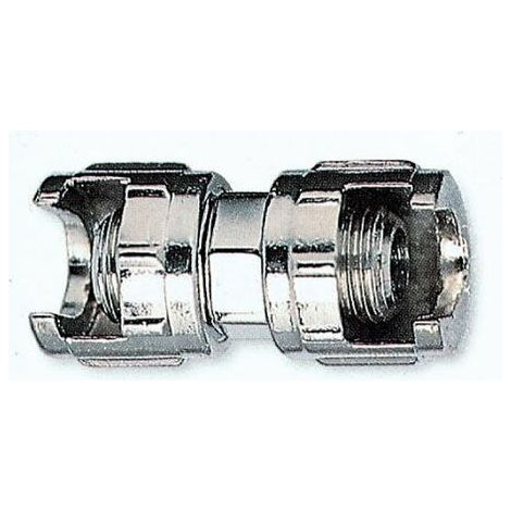 Ani raccordo di giunzione con due dadi fresati attacco 1/4" per compressori aria (1/2)
