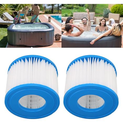 Cartouche Filtre Spa et Piscine pour Enfants 105x80mm PP Haute Circulation 2 Unités Lavables (1/5)