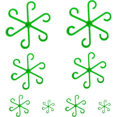 Support de tige pour plantes grimpantes d'intérieur, réutilisable (vert, 8 pièces) (1/5)
