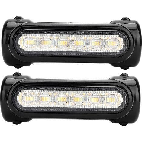 Clignotants moto 12 LED 32mm pour Kawasaki, feux indicateurs de direction, éclairage de jour (1/5)