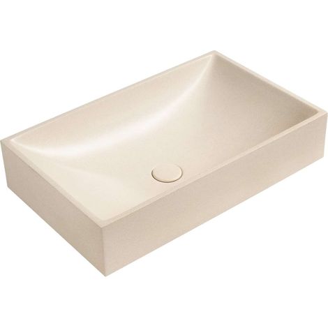 Sapho - Aufsatzwaschbecken 58x36 cm, ohne Überlauf, beige AR472 (1/5)