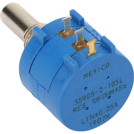 Potentiomètre bobiné à plusieurs cercles haute précision 2W 3590S-2-103L 10 kΩ (1/5)