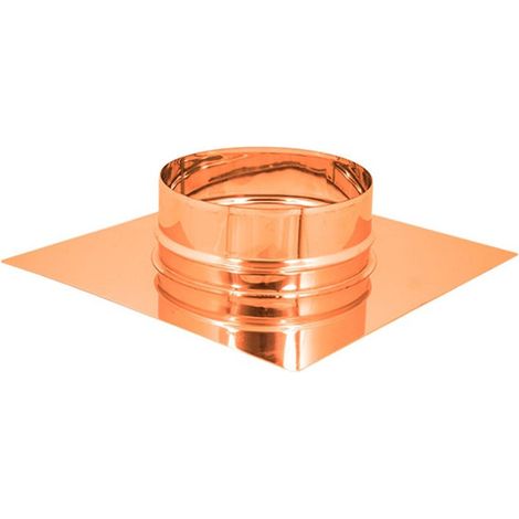 Base forata rame da 35x35cm a innesto m tondo variabile, diametro 150mm (1/2)