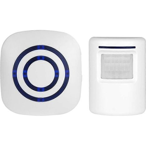 Online Store - Alarme de passage, sonnette de magasin, système d'alarme sans fil avec détecteur de mouvement (1/5)