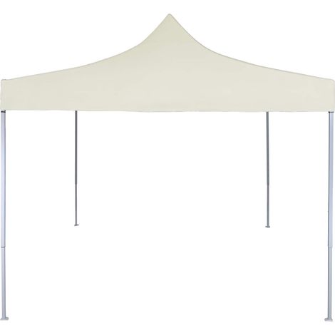 Tente de fête Crème 200 x 200 x 315 cm Tissu Oxford (1/5)