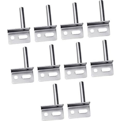 10 pièces Charnières Lourdes pour Porte Bois Charnière Pivot Finition Argentée Installation Facile Usage Polyvalent pour Portes Intérieures et Commerciales (1/4)