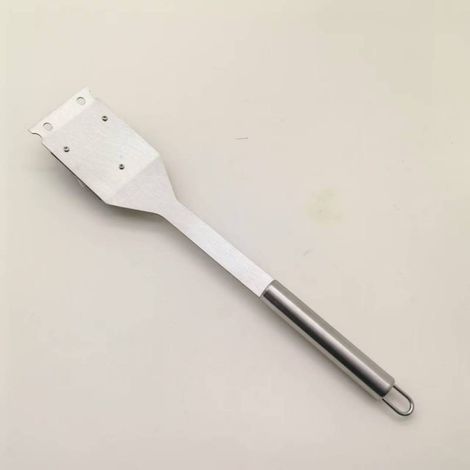 16-5 Zoll Edelstahl-Grillreinigungsbürste und -Schaber mit langem Griff, Küchenzubehör, Outdoor-Grillbürste (1/3)