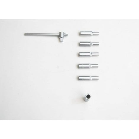 SET BUSSOLE TORX LUNGHE 7 PZ PROLUNGA 1/4&quot 4 10 MM CHIAVE A BUSSOLA CHIAVI MF