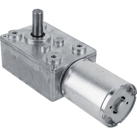 Moteur à engrenages à vis sans fin réversible à couple élevé, 1 pièce, CC 12 V, moteur réducteur (62 tr/min) (1/5)