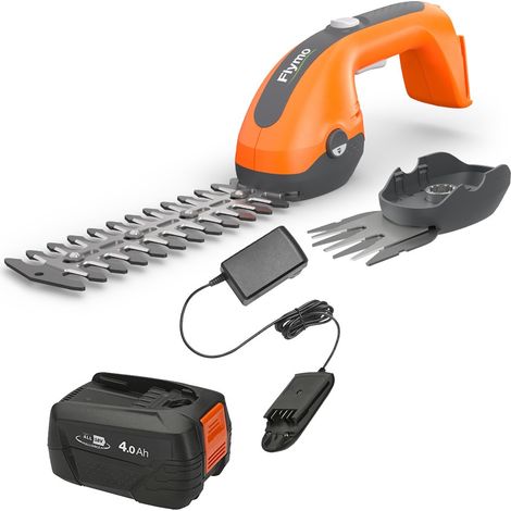 Flymo 18V SimpliShear Cordless Shrub Hedge Shear Trimmer Cutter Bosch 1x4Ah Batt (1/5)