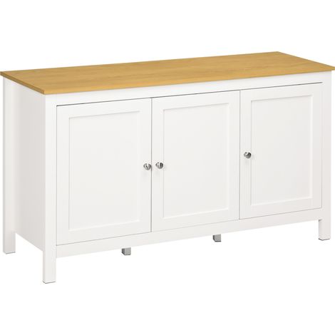 Buffet bas JAKO blanc et bois clair (1/5)