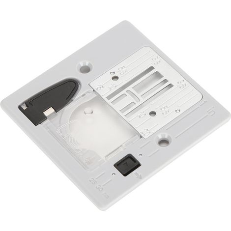 Placa de aguja para máquina de coser doméstica multifuncional, accesorios de repuesto de placa de aguja de ABS