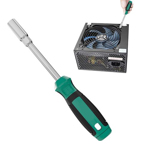 de tournevis à écrou à arbre creux, clé à écrou hexagonale Poignées Kit d'outils de réparation Tournevis à douille pour serrer les attaches desserrées su (1/5)