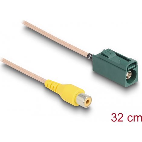 Delock Cable FAKRA E hembra a RCA hembra RG-179 32 cm