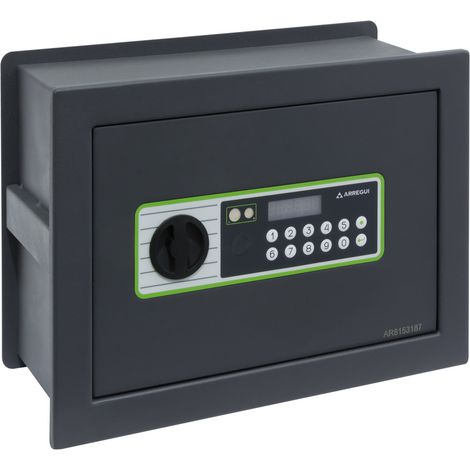 ARREGUI Supra 241120 Cassaforte a muro con serratura a chiave Cassaforte da incaso a parete con Fondo Estensibile Alto livello di sicurezza Facile da installare 26 x 36 x 15/25 cm