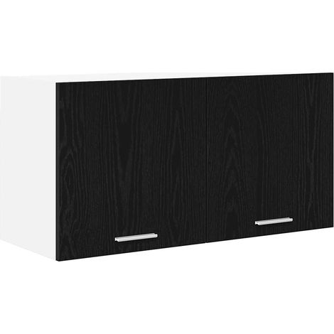 Mueble colgante con almacenamiento Roble Negro 80 x 31 x 40 cm vidaXL