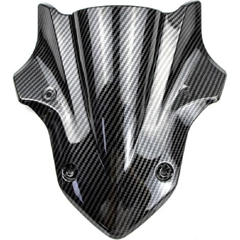 Motorrad-Windschutzscheibe Z900, Doppelkuppel-Windschutzscheibe für Z900 2017 2018, Carbonfaser-Design (1/2)