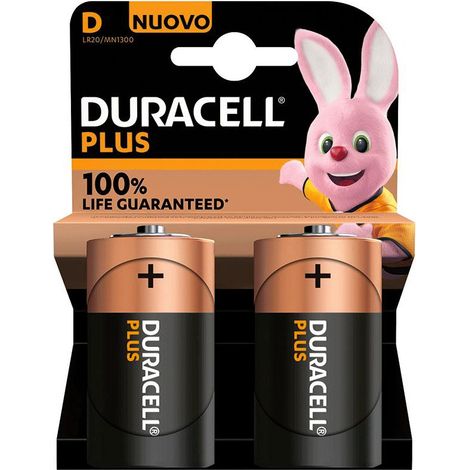 Duracell Plus-D K2 Mono (D)-Batterie Alkali-Mangan 1.5 V 2 St.