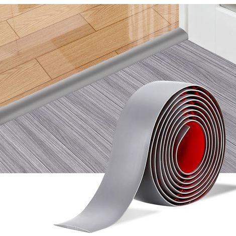 120cm×5cm Barres De Transition De Seuil, Bandes De Garniture De Porte De Tapis, Bande De Séparation De Porte De Sol Auto-Adhésive, Bande De Garniture De Bord Pour Joindre Les Espaces De Sol (1/5)