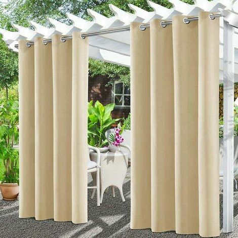 Outdoor Awnings, Waterproof Pergola Awning, Outdoor Sun Shade Awning for Balcony, Patio, Porch, Pergola, Gazebo (132 x 213cm, Beige) MUMU (1/4)