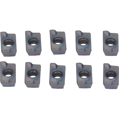 Lot de 10 plaquettes de tour CNC en carbure, revêtement multicouche, lames haute performance pour tournage et fraisage (1/5)
