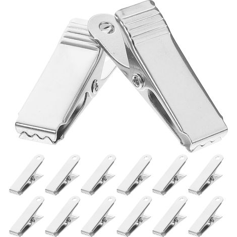 Pince crocodile électrique, métal, 20 pièces, pour bricolage (1/5)