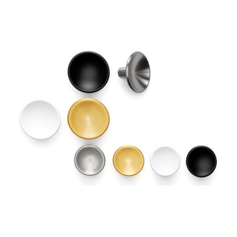Bouton DISC 0530 ZAMAK - talla Blanc mat / Ø 38 / H 20,4