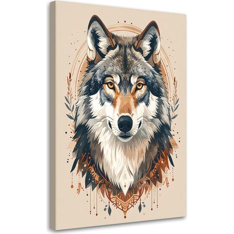 Wandbild Wolf Porträt Waldtiere Natur 60x90 (1/5)