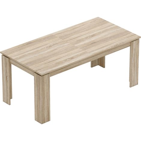 Table à manger extensible en bois, 180 à 260 cm, pour 6-10 personnes (1/5)