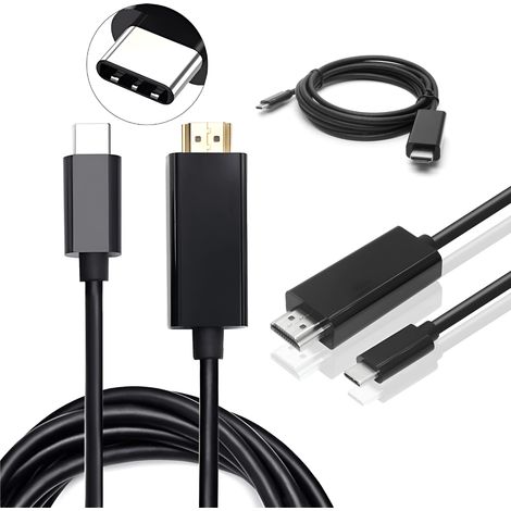 Cavo da USB Type-C 3.1 a HDMI da 1,8 m, adattatore MHL USB-C. (1/5)