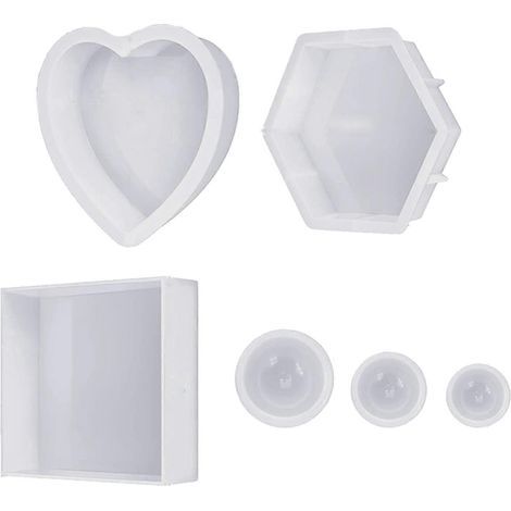 Geometrische sechseckige Silikonform zum Einmachen von Blumen – DIY-Wohndekoration