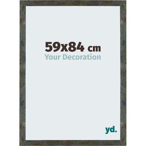 yd. - Cadre photo 59x84 - Bleu Or Melange - MDF - Mura (1/5)