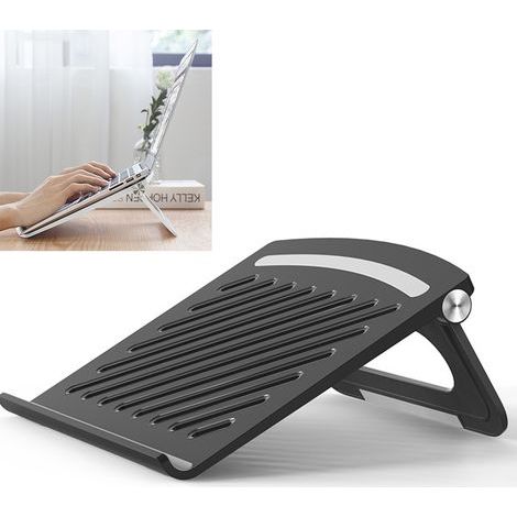Support Pour Ordinateur Portable - En Aluminium - Ajustable 10 À 17 Pouces - Pliable - Pour Bureau Mobile - 1 Pièce (1/5)