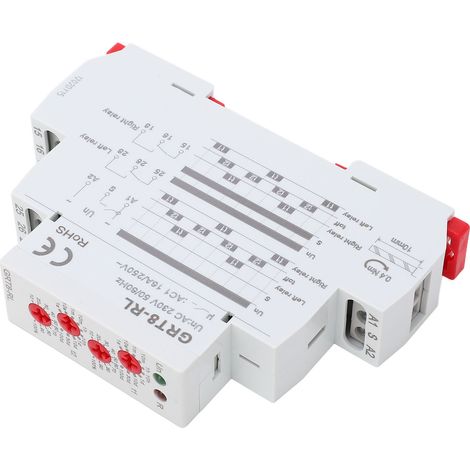 Doppelt verzögerungsfreies Relais, alternierend, einstellbar, flammhemmend, LED-Anzeige, 230 V Wechselstrom (1/5)