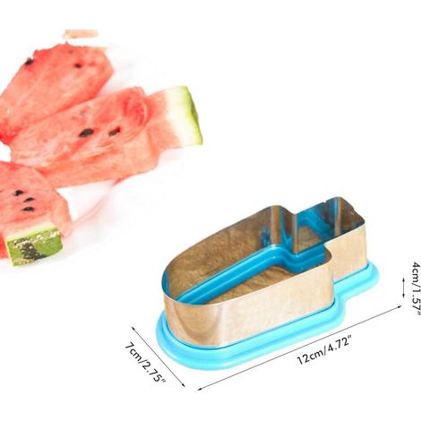 Moule à pastèque en forme de sucette glacée, coupe-pastèque en acier inoxydable, outil de découpe de fruits