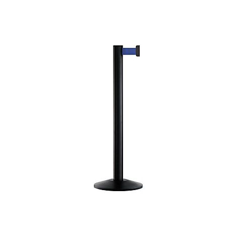 Poste de aluminio con cinta  poste negro  extracción 2300 mm  (1/2)