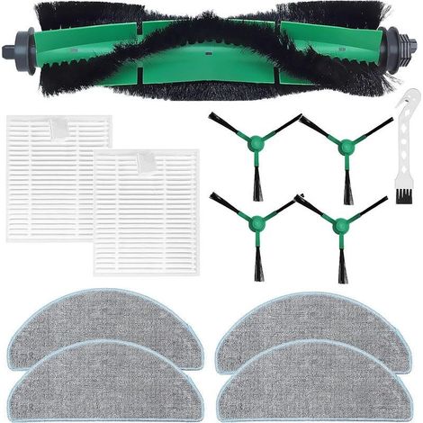 Accessoires pour iRobot Roomba Combo Essential Y0112 Y0110 Y011240 Y01040 pièces de Rechange pour aspirateur Robot, Brosse rotative + 2 filtres + 4 Chiffon Nettoyage + 4 brosses latérales (1/4)