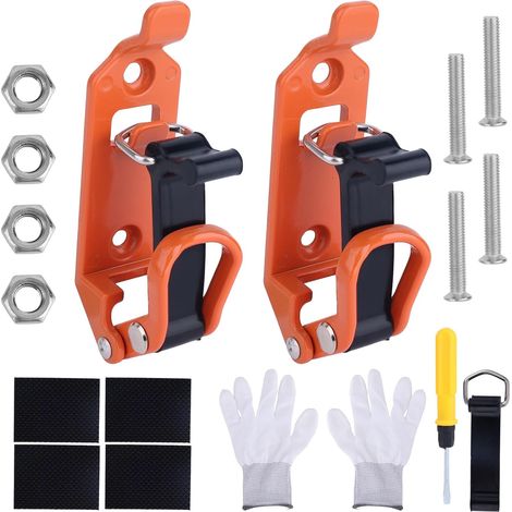 Support de Pelle Accessoire de Survie en Extérieur, Support Pelle Robuste en Métal et Caoutchouc Durable pour Galerie Toit pour Expéditions Utilitaires Tout-Terrain et Garages (1/5)