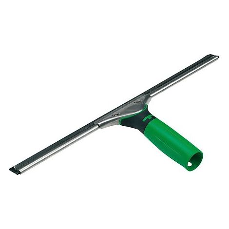 Raclette pour vitres 35 cm Ergotec souple – Poignée ergonomique en acier inoxydable – Compatible barrettes S – Lavage professionnel – Unger