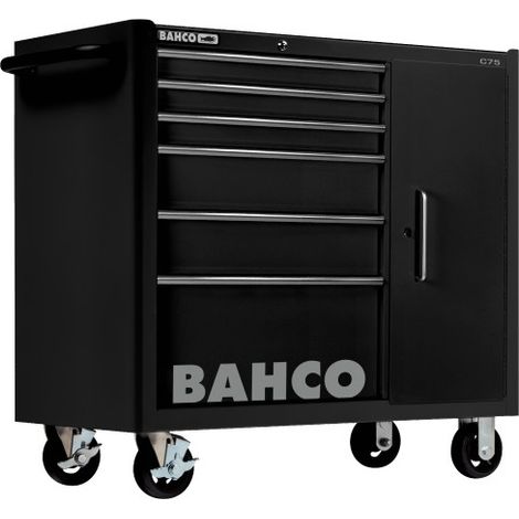 BAHCO - Servantes classiques C75, 1 mètre, à 6 tiroirs et une armoire latérale (1/4)